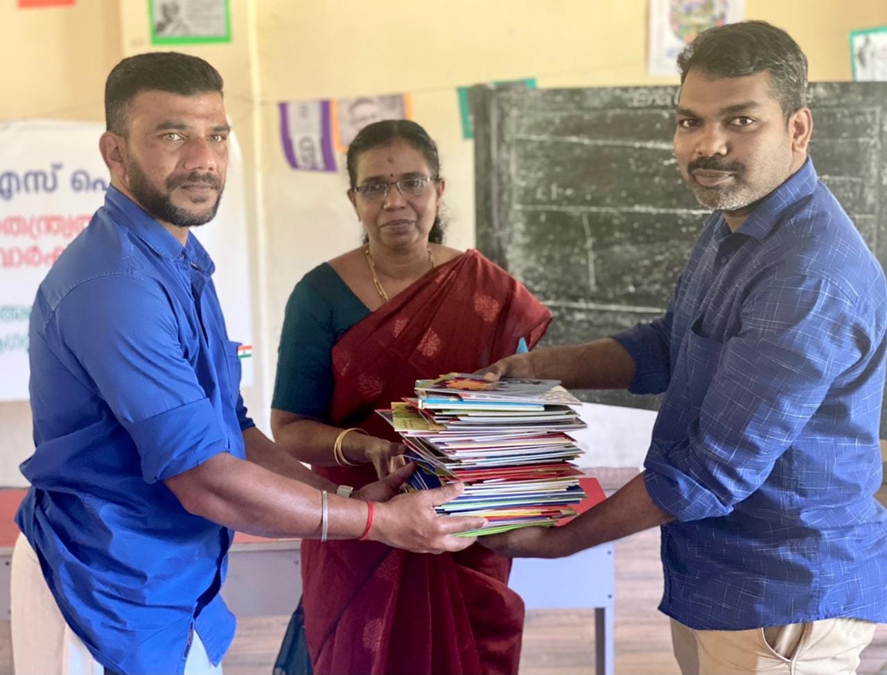 Govt. U.P School, Ponmudi - Books handover