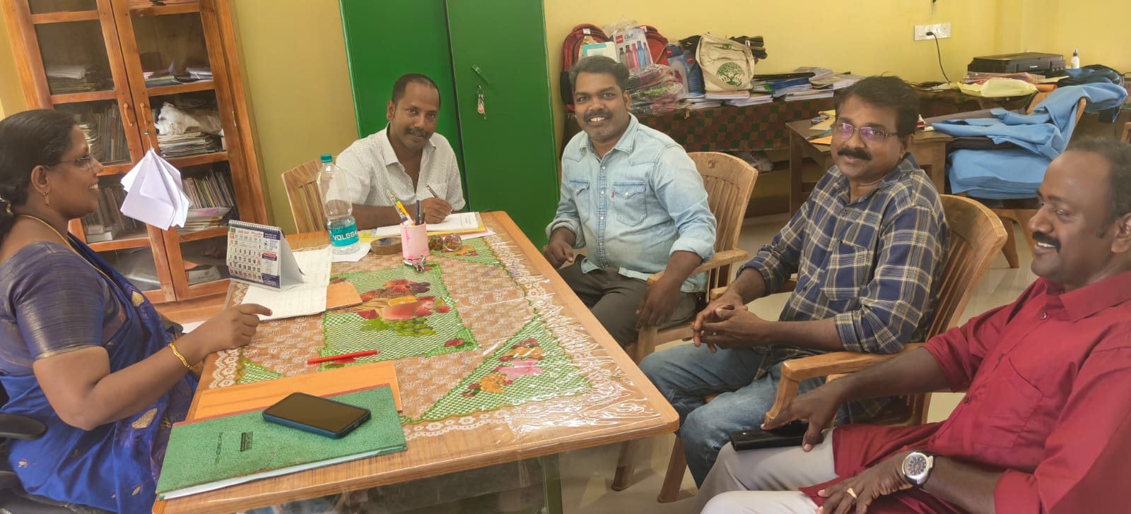 Meeting Principal at Govt. LP. School Parasuvaikal